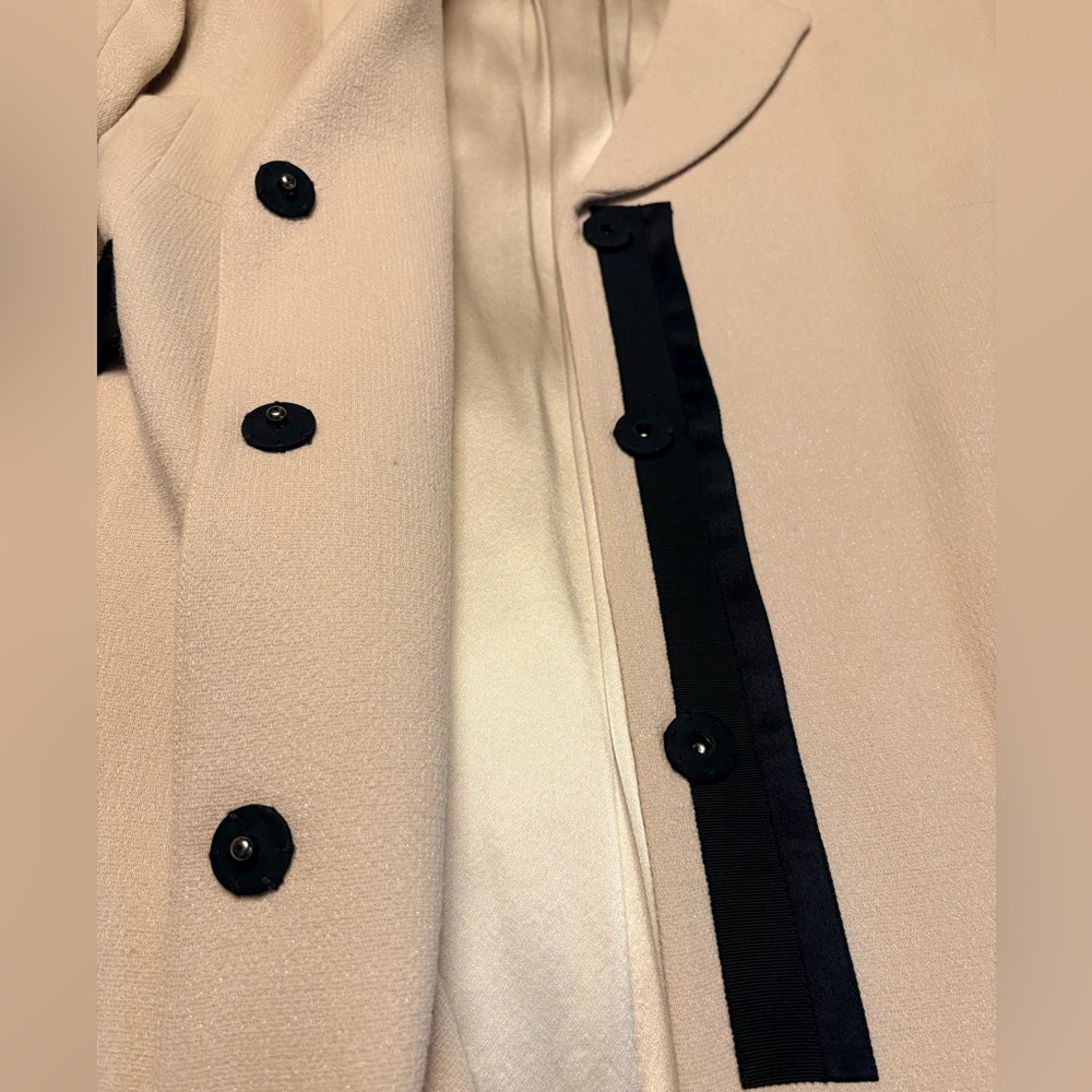LIDA BADAY | Jacquard Tweed Overcoat - sz 10 - Picture 13 of 17